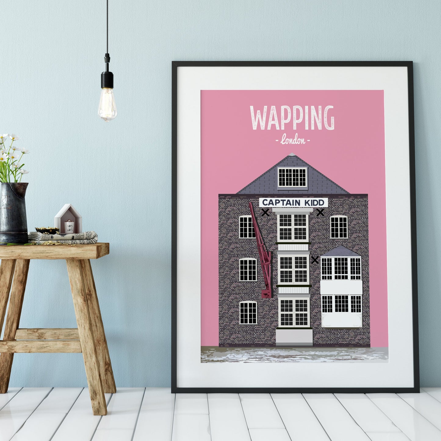 Wapping print, The Captain Kidd pub