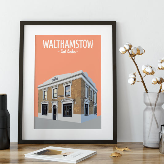 Walthamstow print, The Castle pub