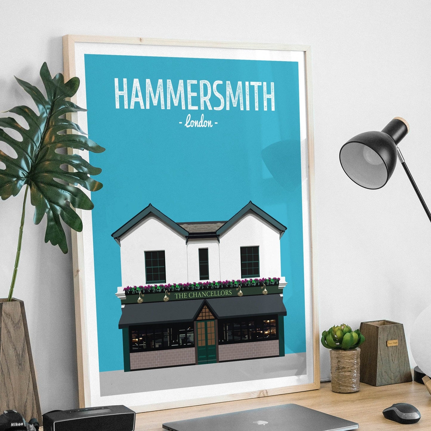 Hammersmith print, The Chancellors pub