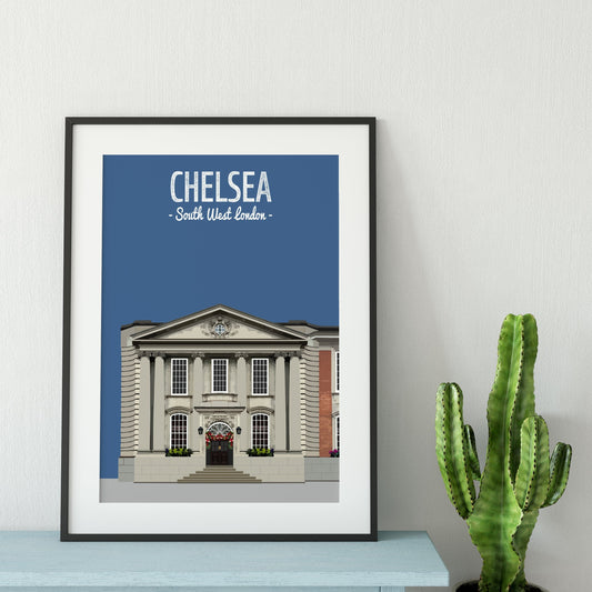 Chelsea print, The Chelsea Town Hall
