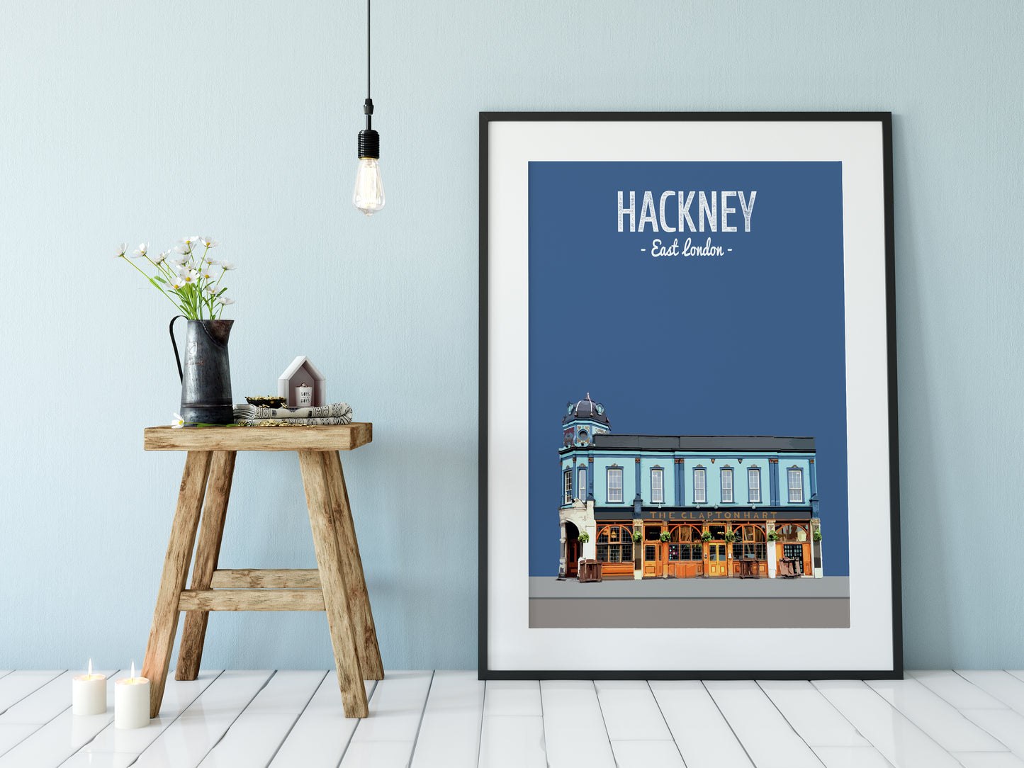 Hackney print, The Clapton Hart pub