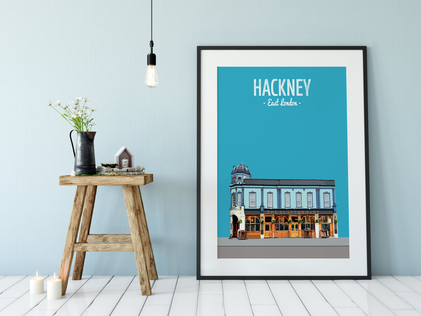 Hackney print, The Clapton Hart pub