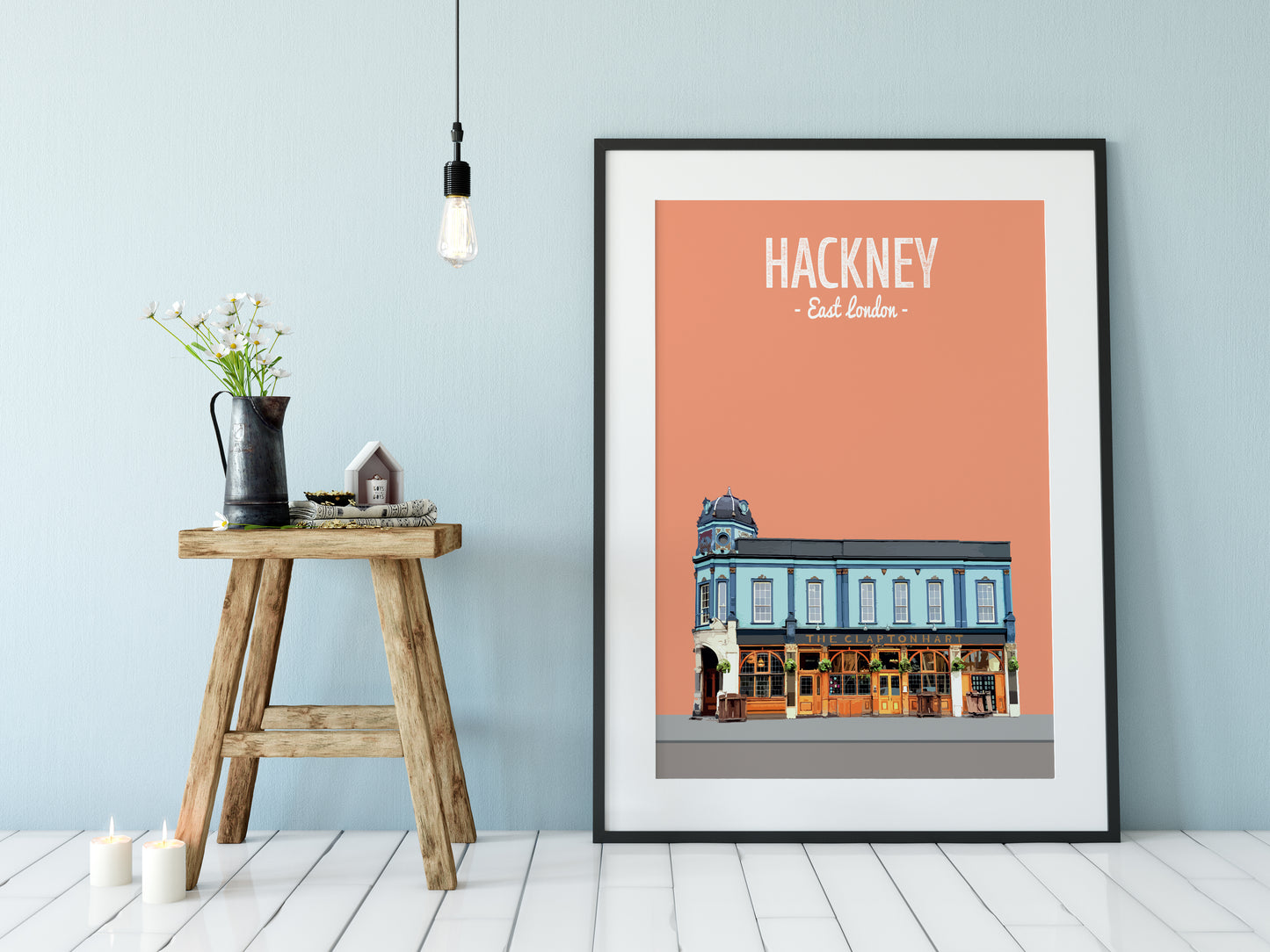 Hackney print, The Clapton Hart pub