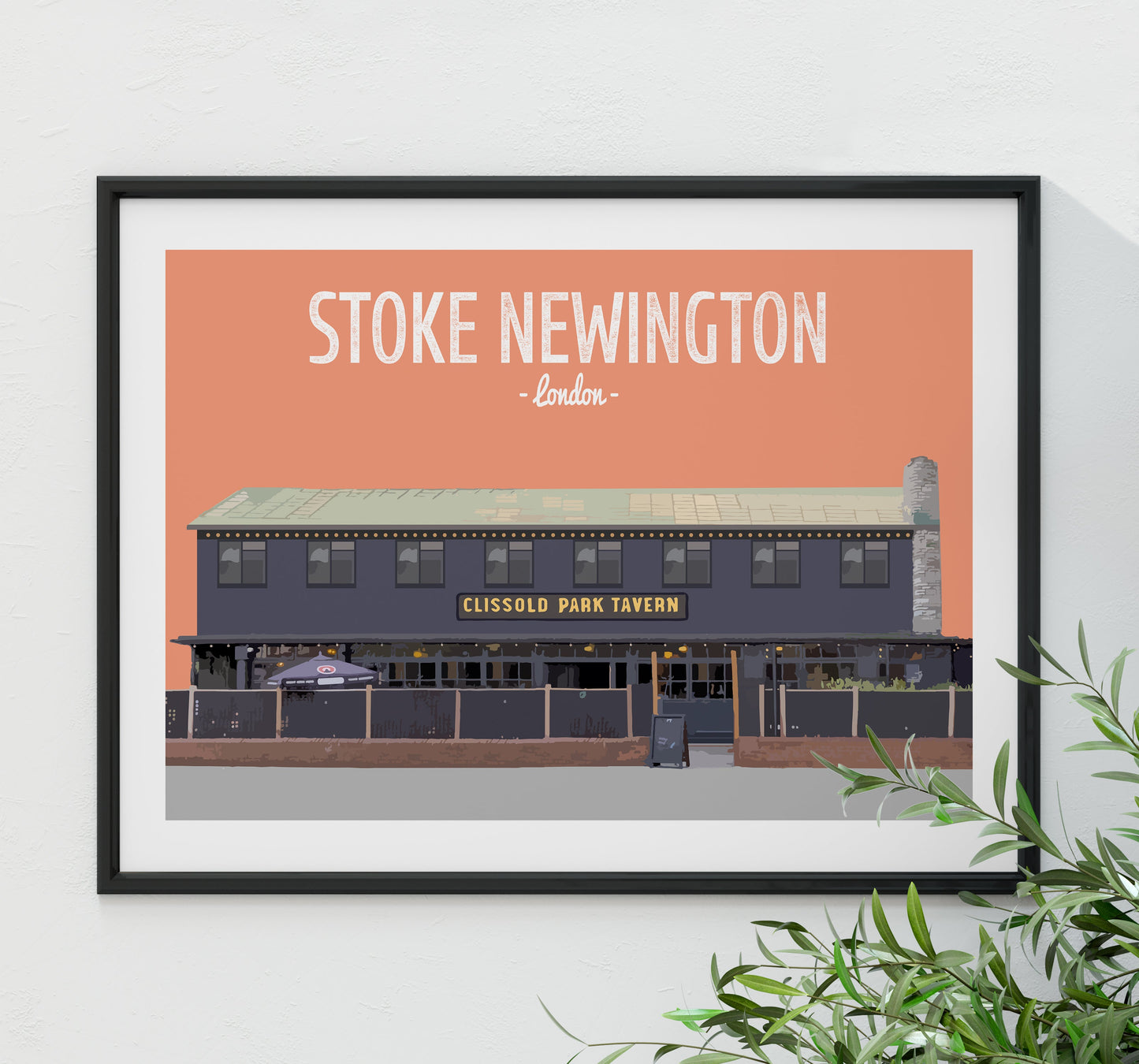 Stoke Newington print, The Clissold Park Tavern