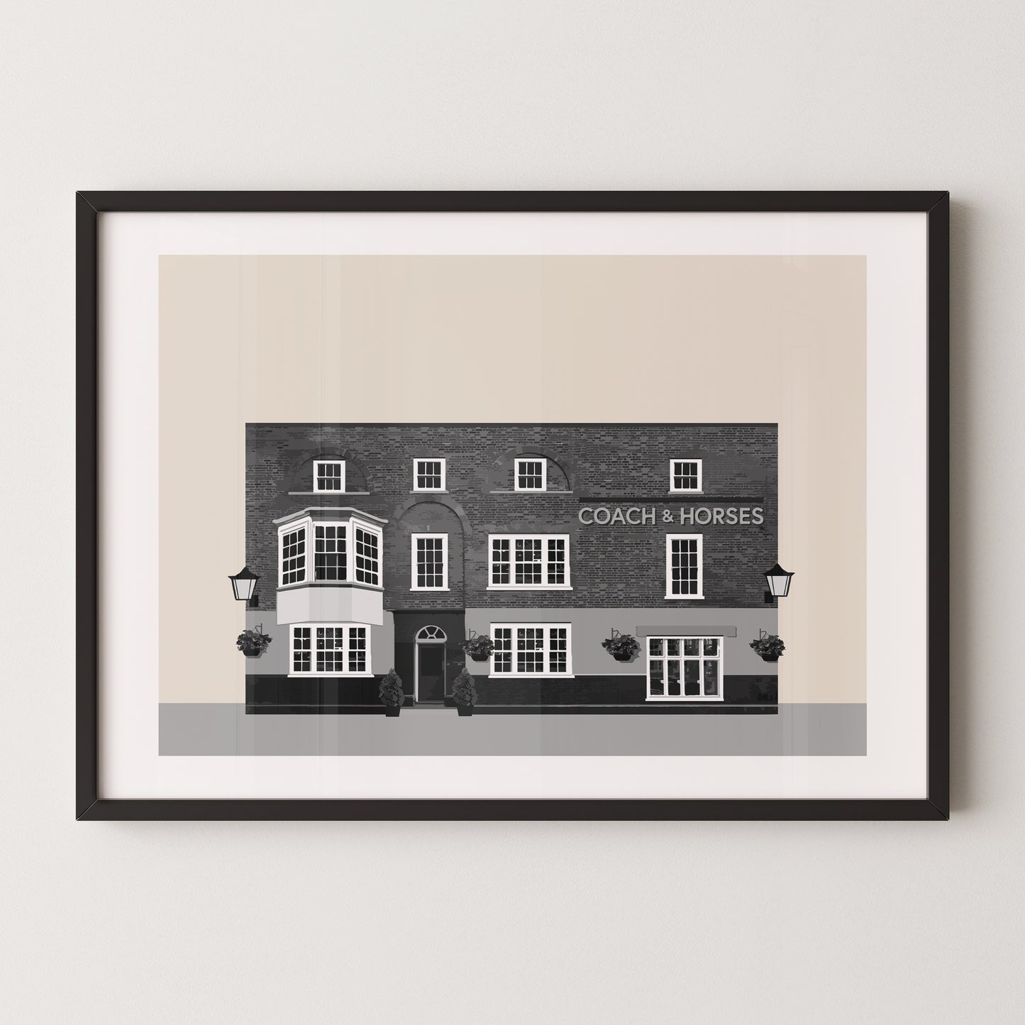 Isleworth print, The Coach and Horses pub