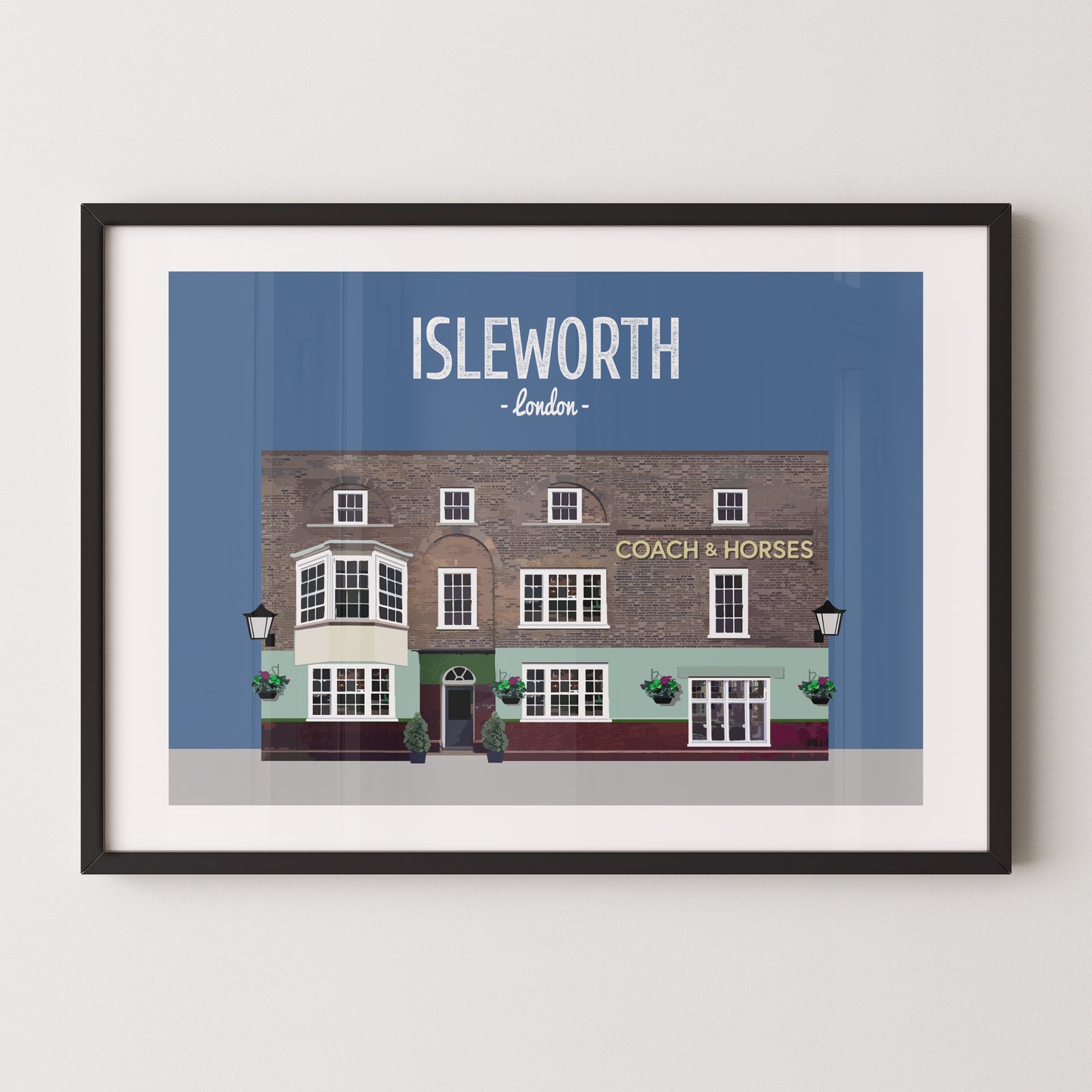 Isleworth print, The Coach and Horses pub