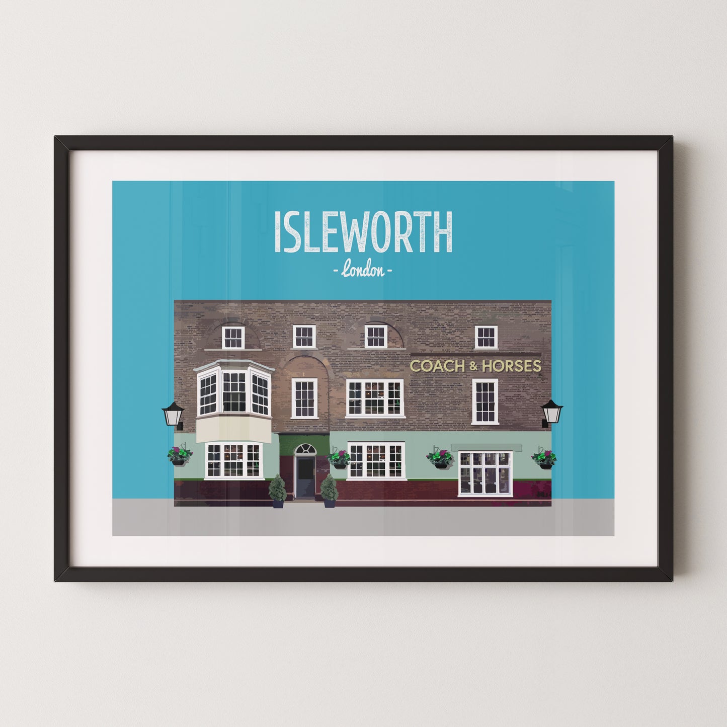 Isleworth print, The Coach and Horses pub