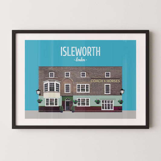 Isleworth print, The Coach and Horses pub