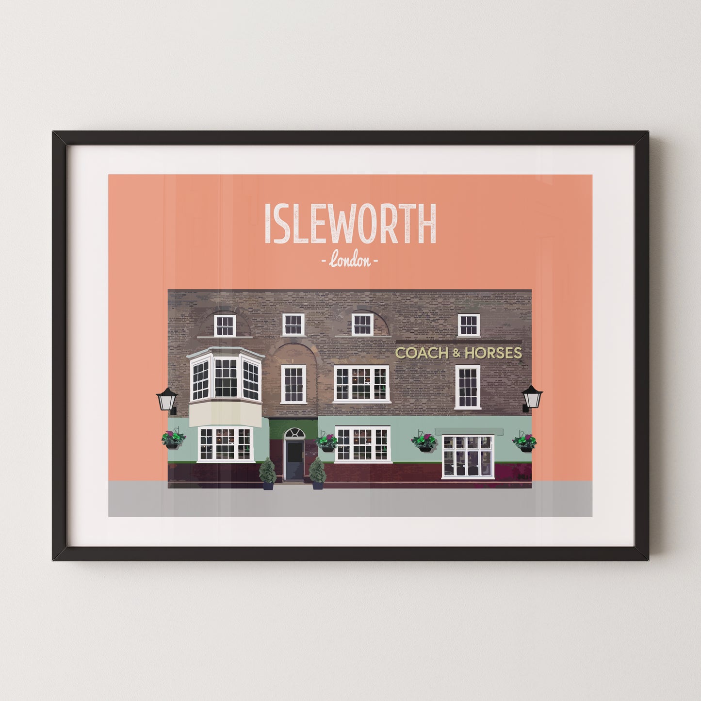 Isleworth print, The Coach and Horses pub