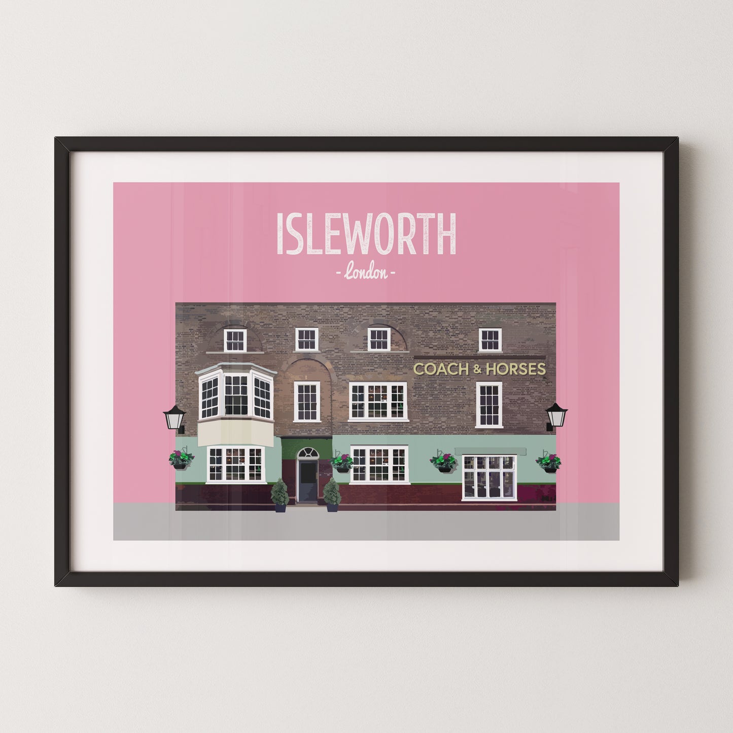 Isleworth print, The Coach and Horses pub