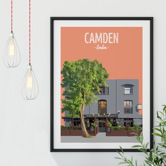 Camden print, The Colonel Fawcett pub