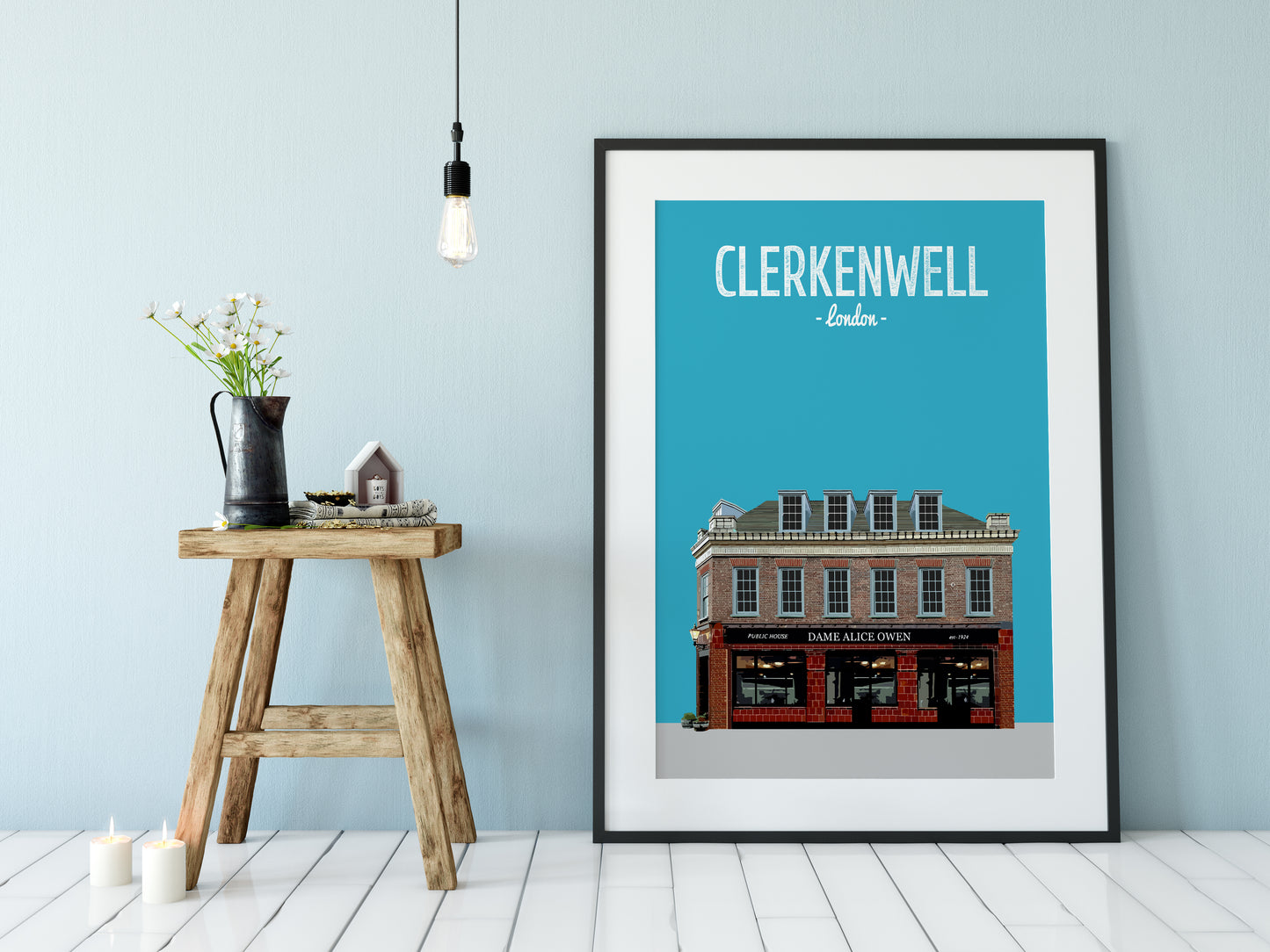 Clerkenwell print, The Dame Alice Owen