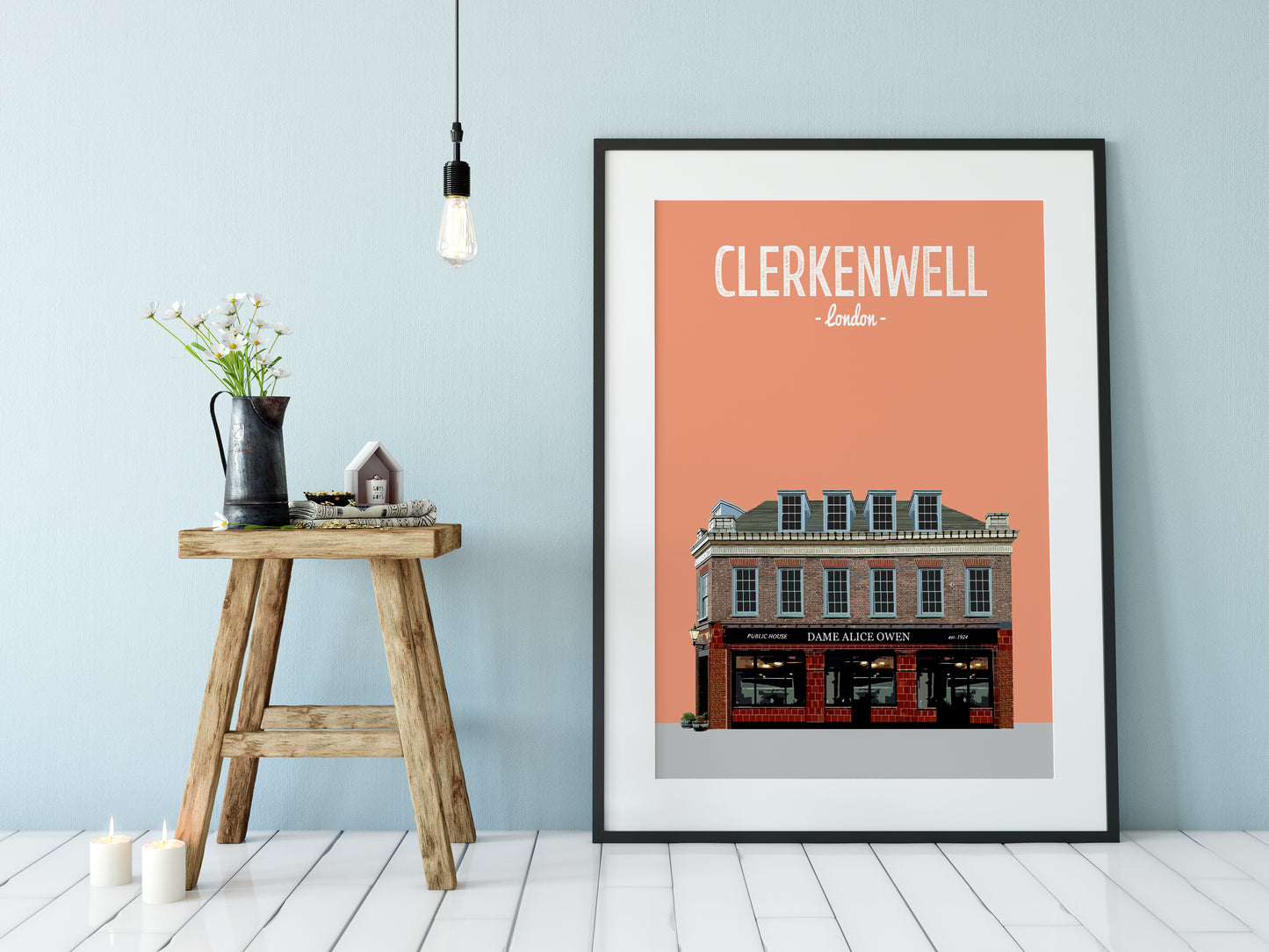 Clerkenwell print, The Dame Alice Owen