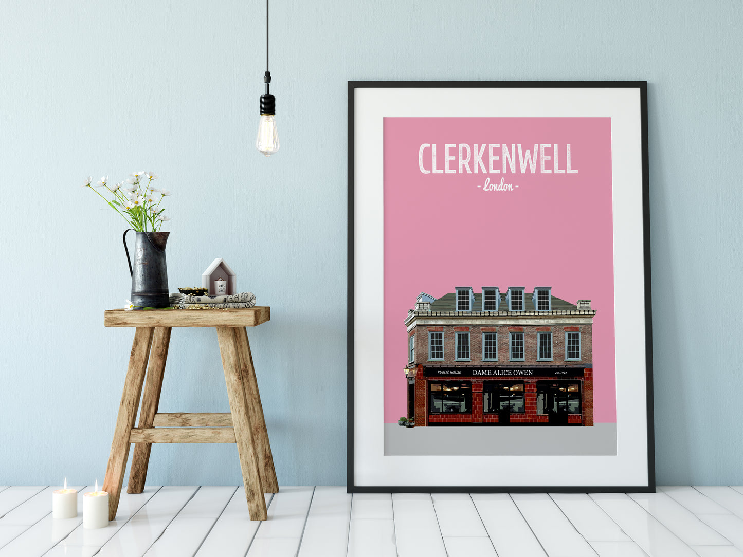 Clerkenwell print, The Dame Alice Owen