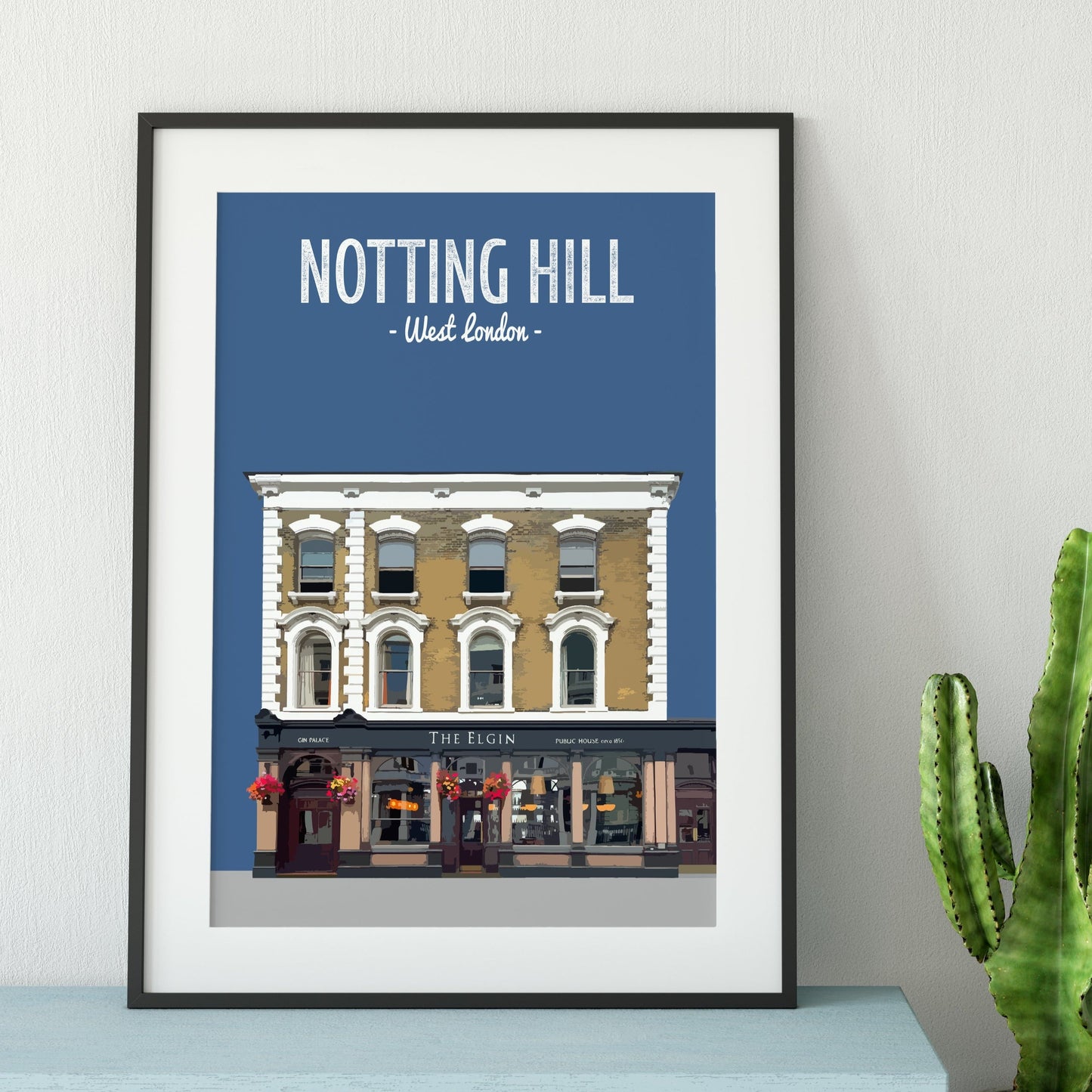 Notting Hill print, The Elgin pub