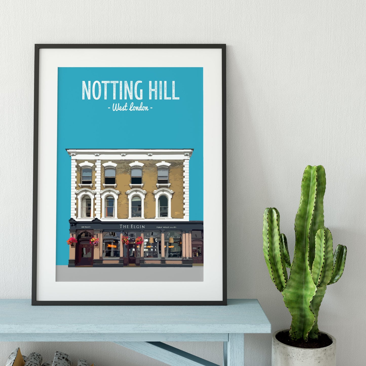 Notting Hill print, The Elgin pub