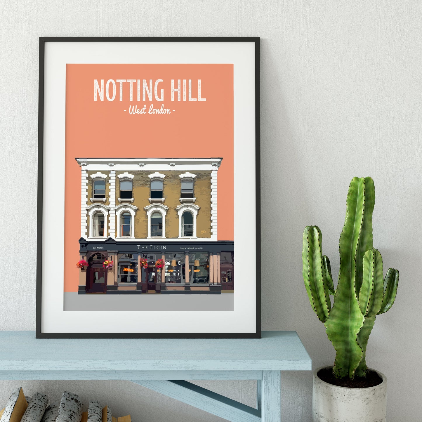 Notting Hill print, The Elgin pub