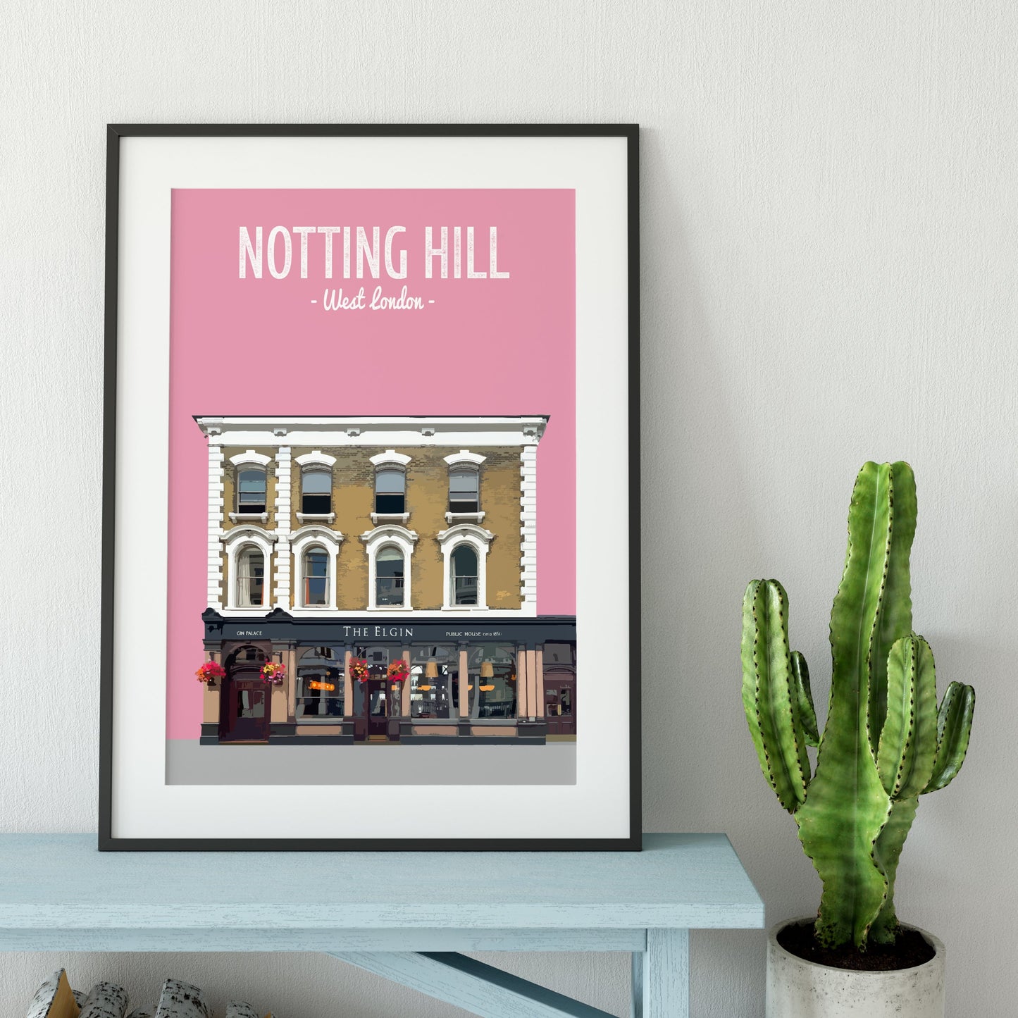 Notting Hill print, The Elgin pub