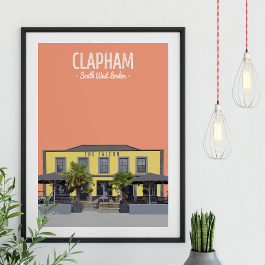 Clapham print, The Falcon pub