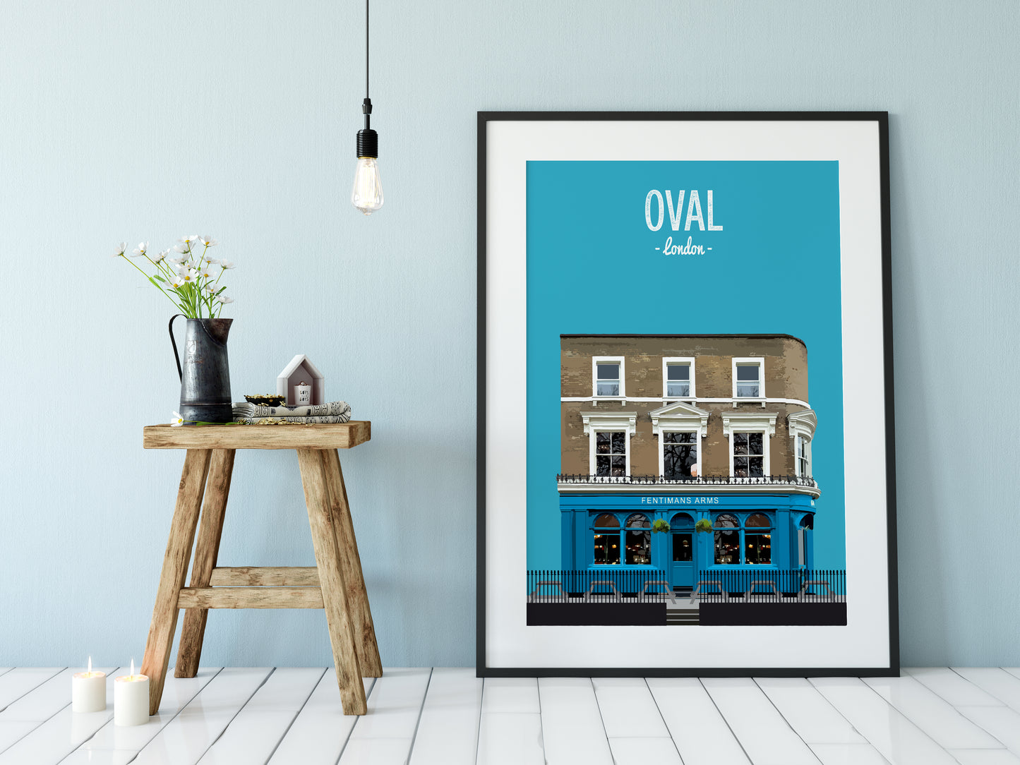 Oval print, The Fentimans Arms pub