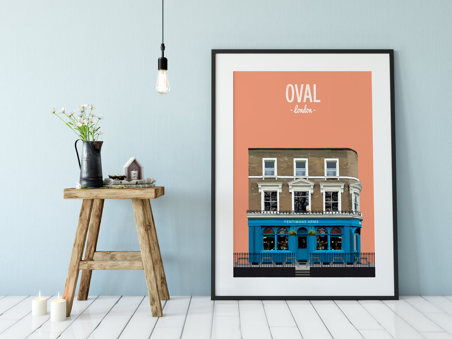 Oval print, The Fentimans Arms pub