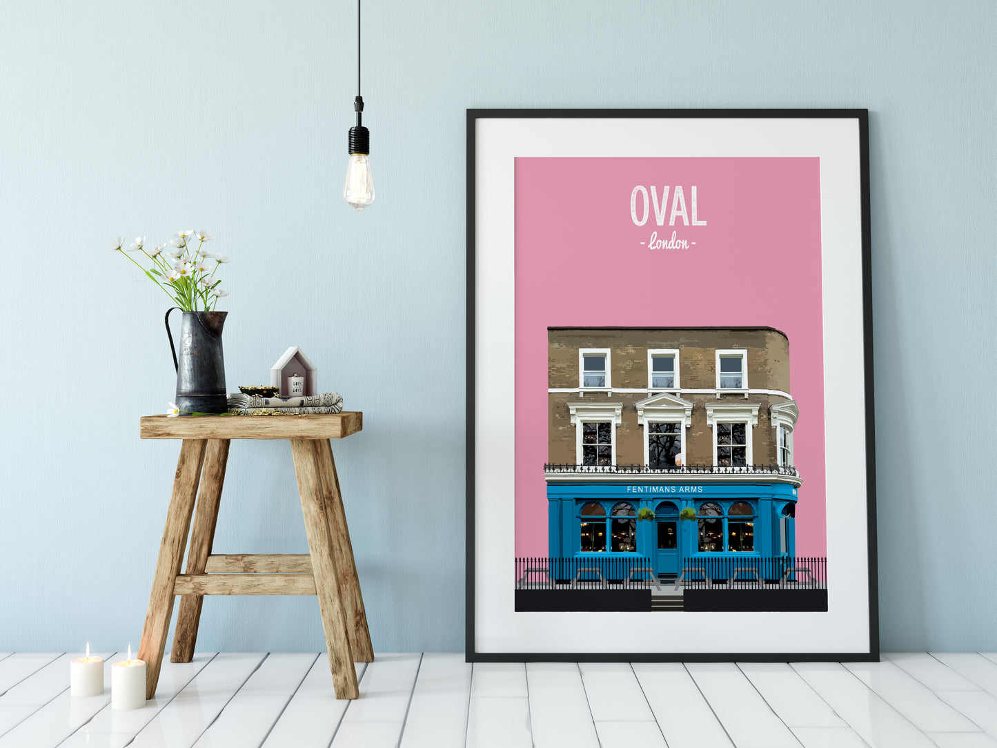 Oval print, The Fentimans Arms pub