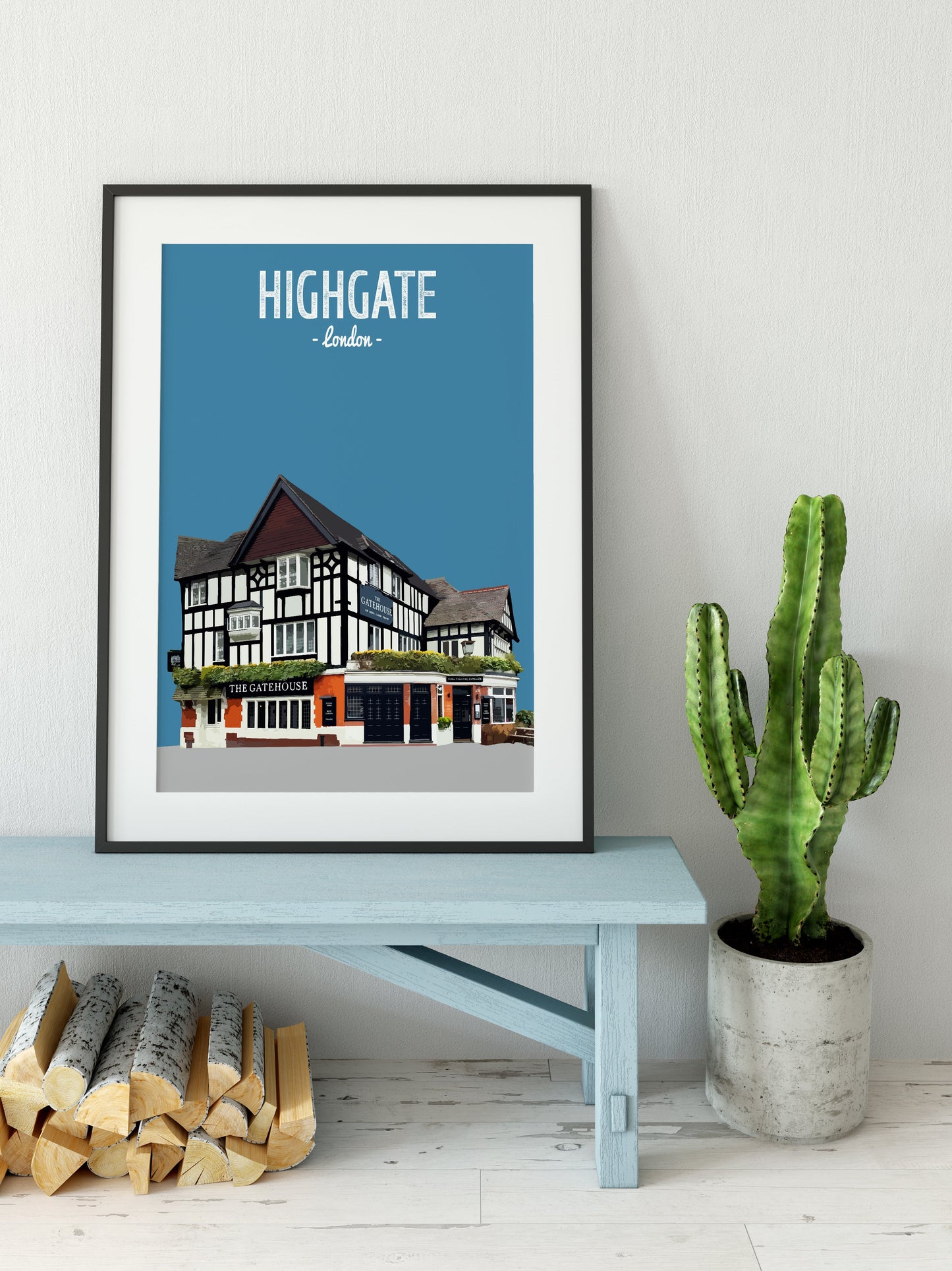 Highgate print, The Gatehouse pub