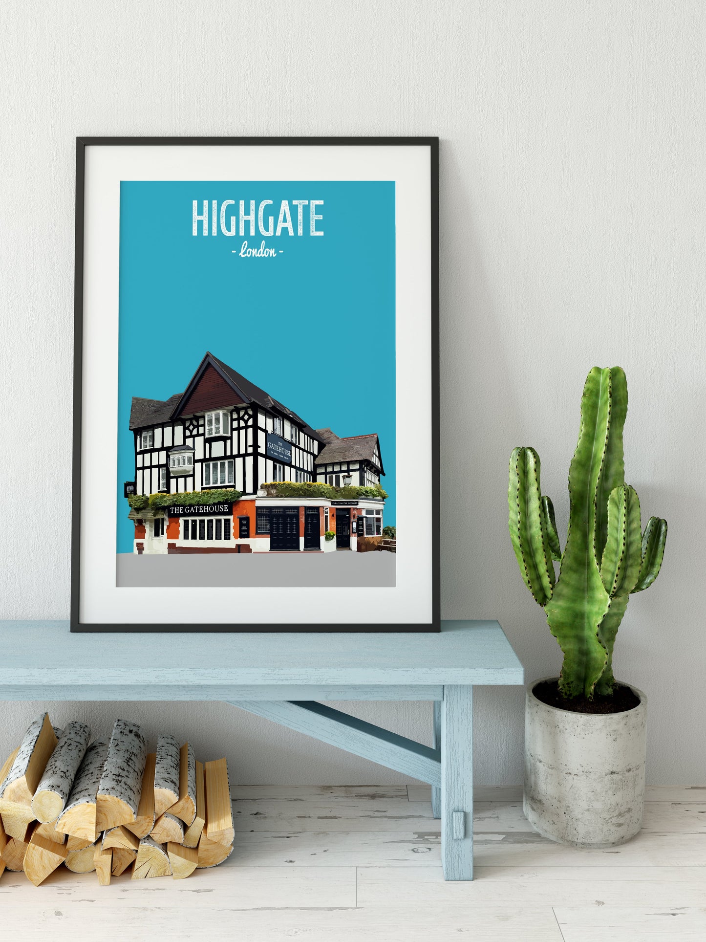 Highgate print, The Gatehouse pub