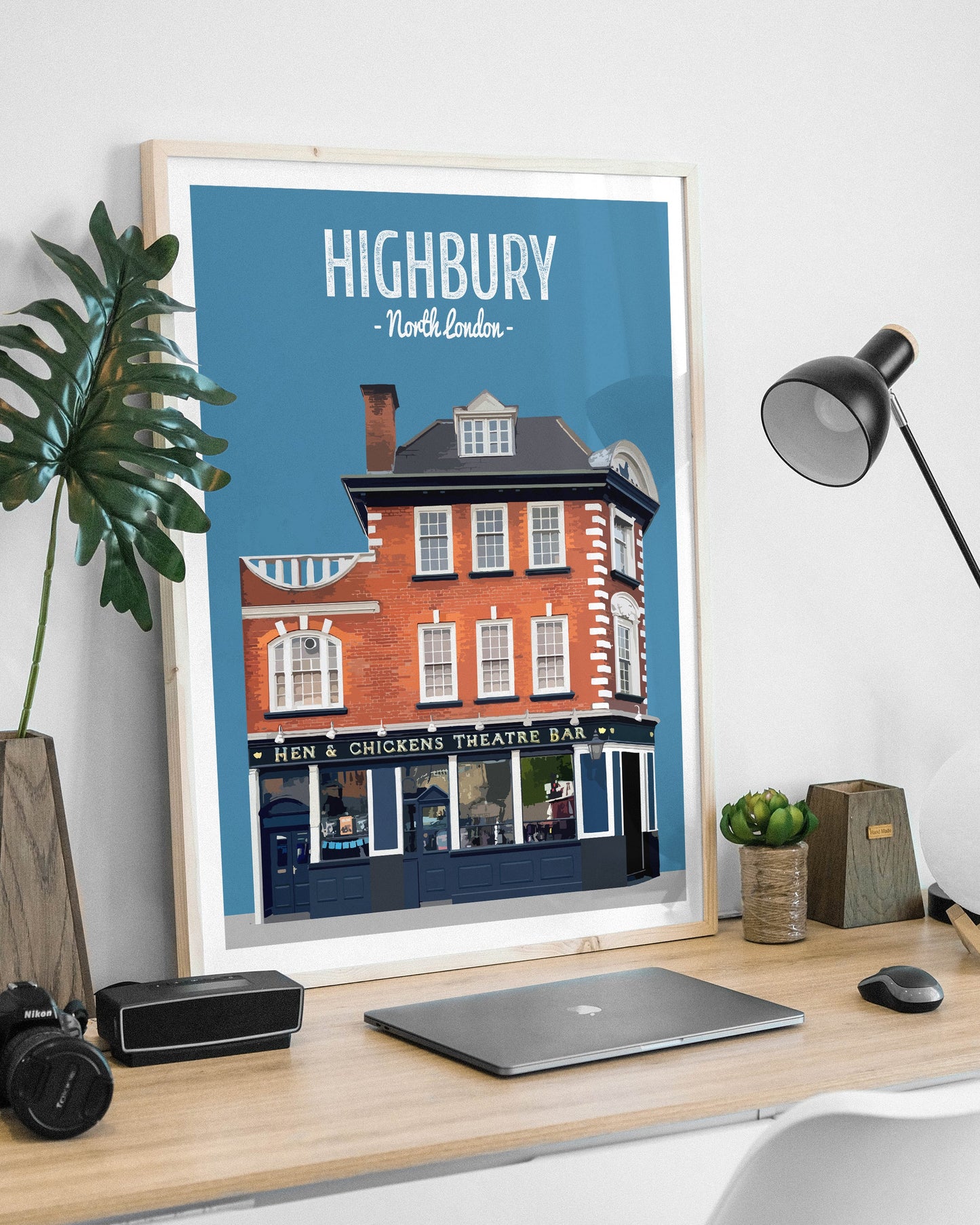 Highbury print, The Hen and Chicken Theatre Bar print