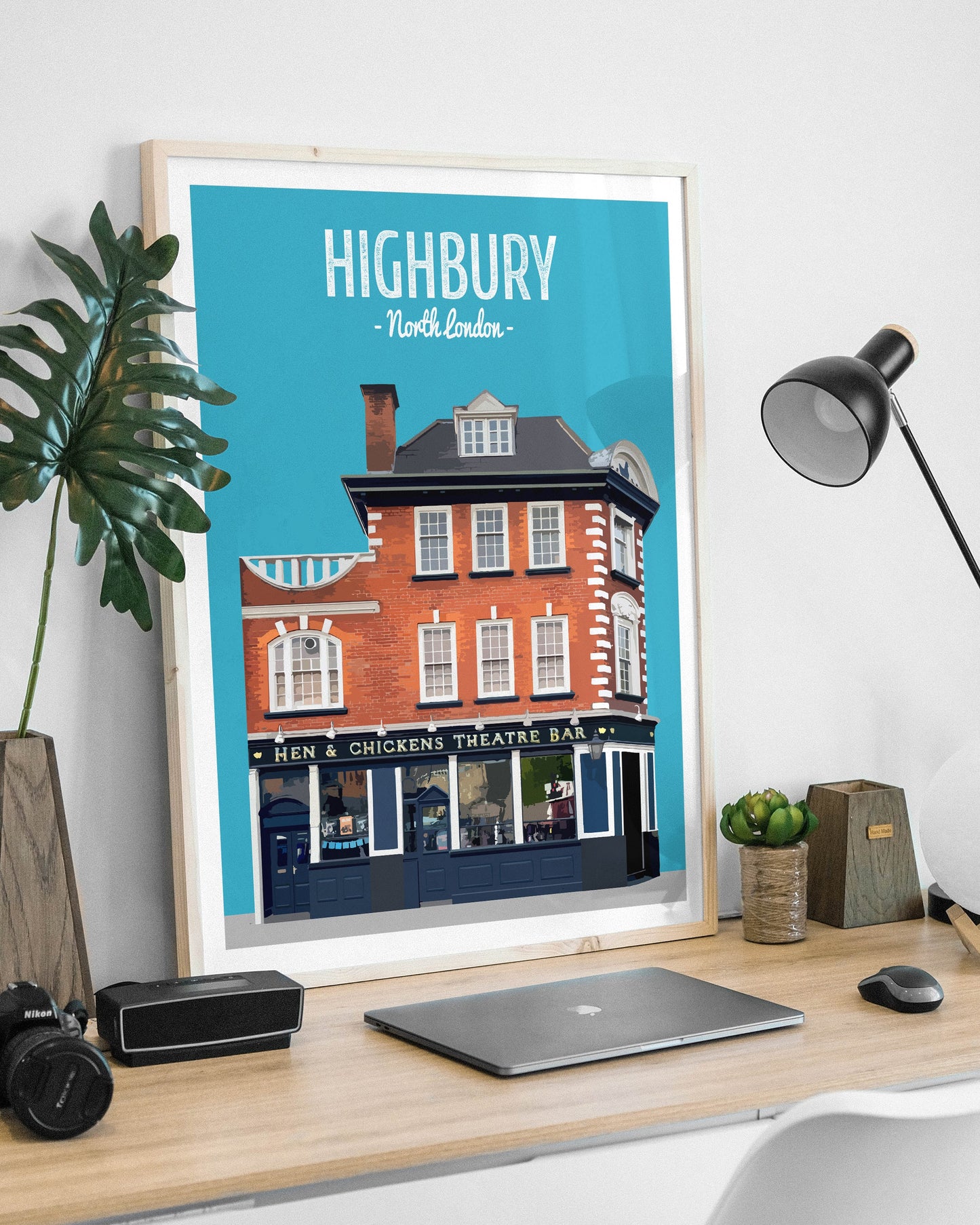 Highbury print, The Hen and Chicken Theatre Bar print