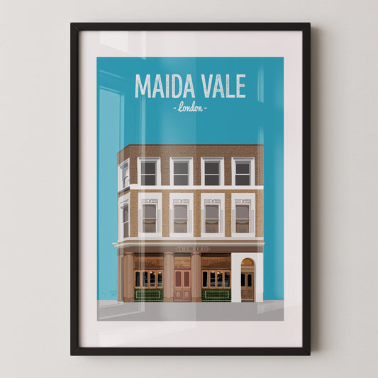 Maida Vale print, The Hero pub