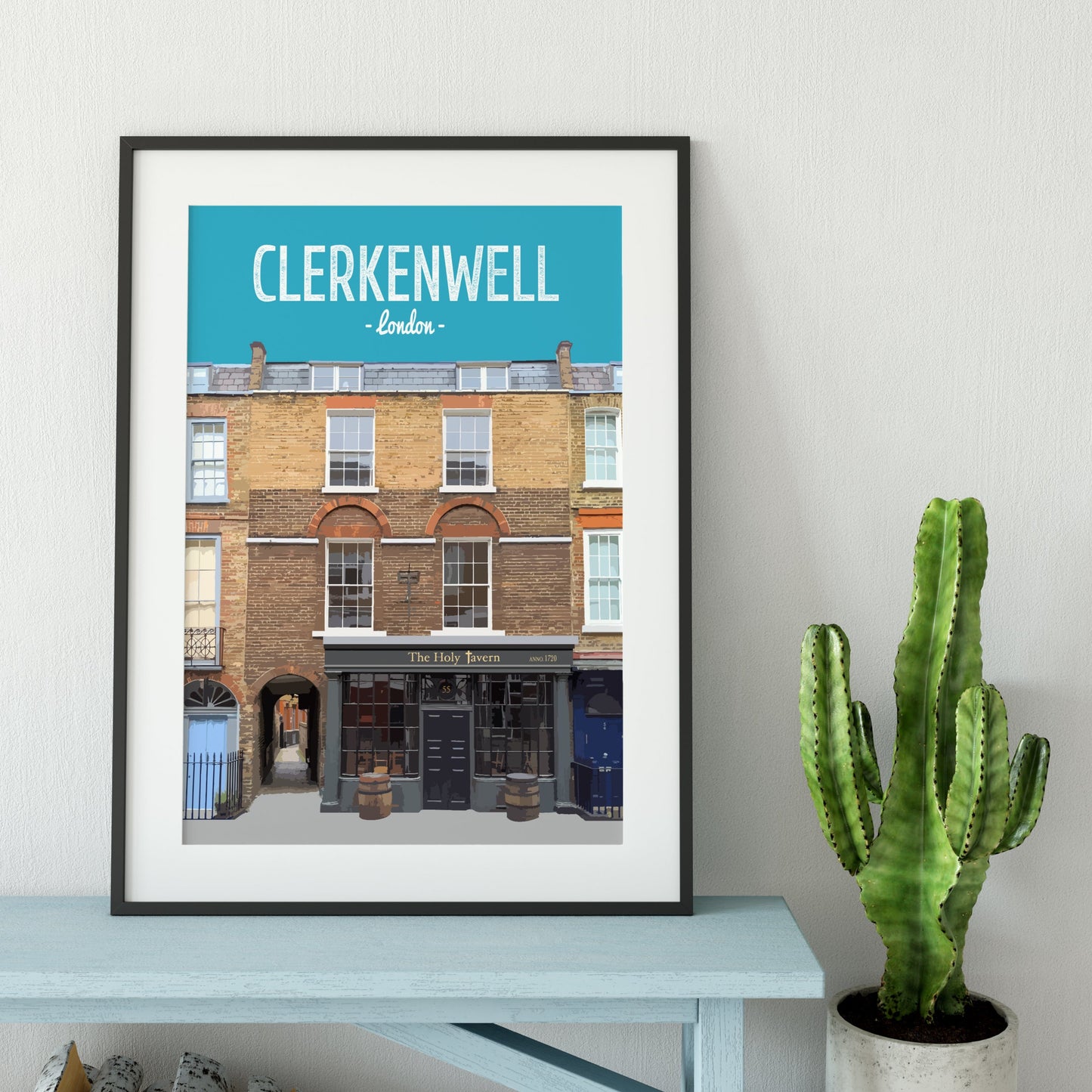 Clerkenwell print, The Holy Tavern pub