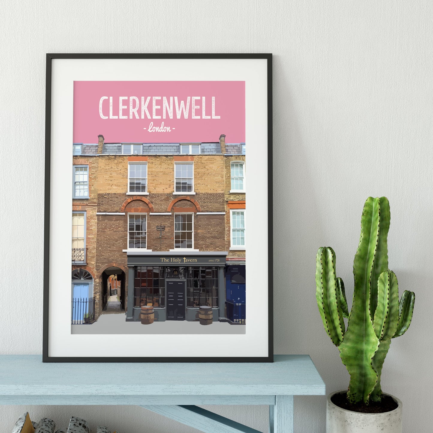 Clerkenwell print, The Holy Tavern pub