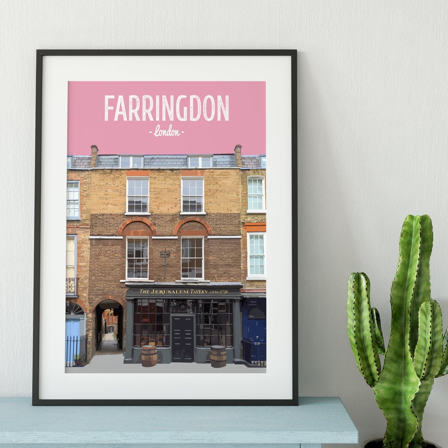 Farringdon print, The Jerusalem Tavern pub