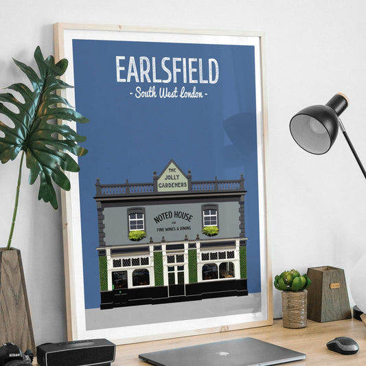 the jolly gardeners pub print