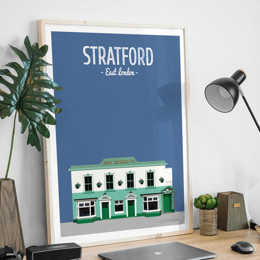 Stratford print, The King Eddie pub