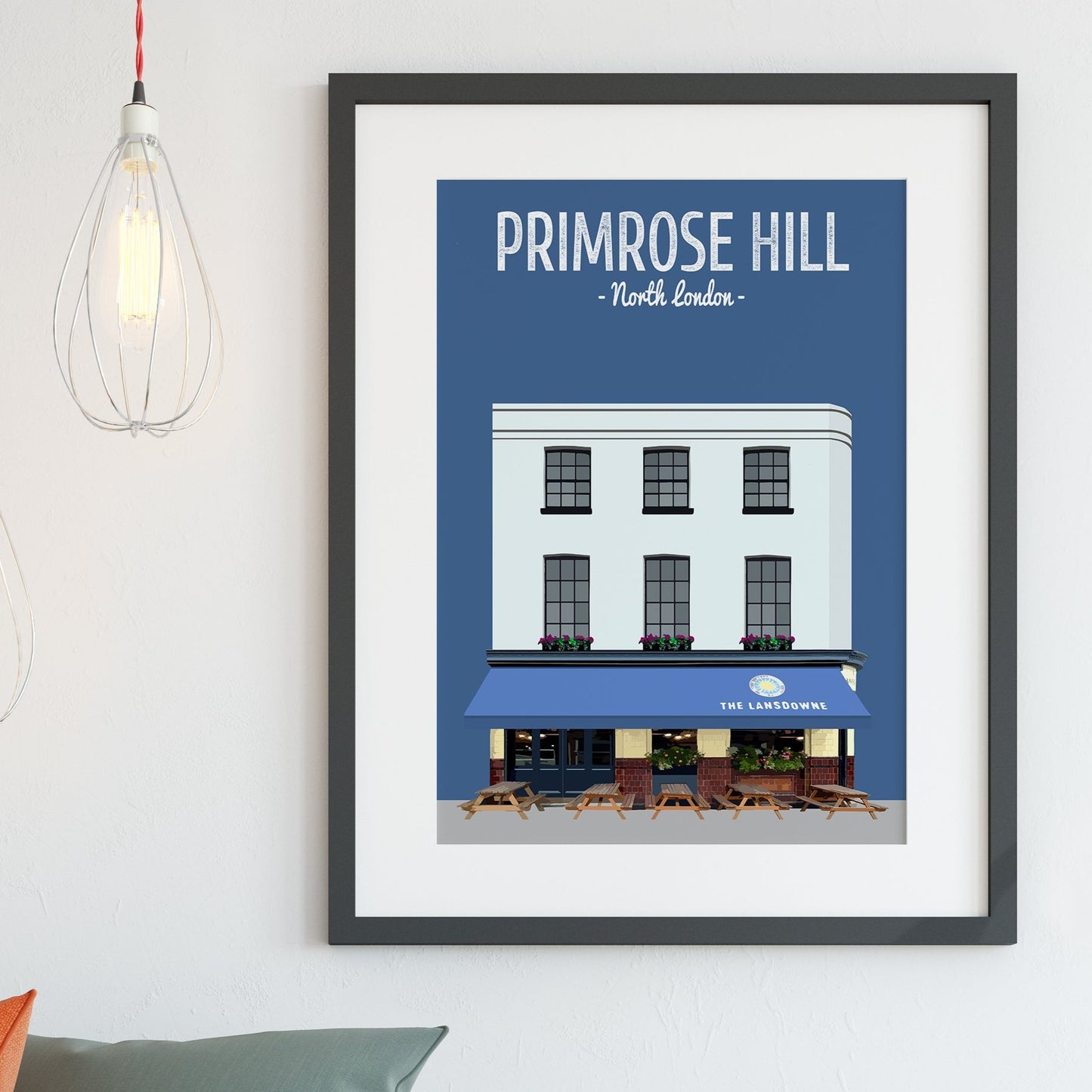 Primrose Hill print, The Lansdowne pub