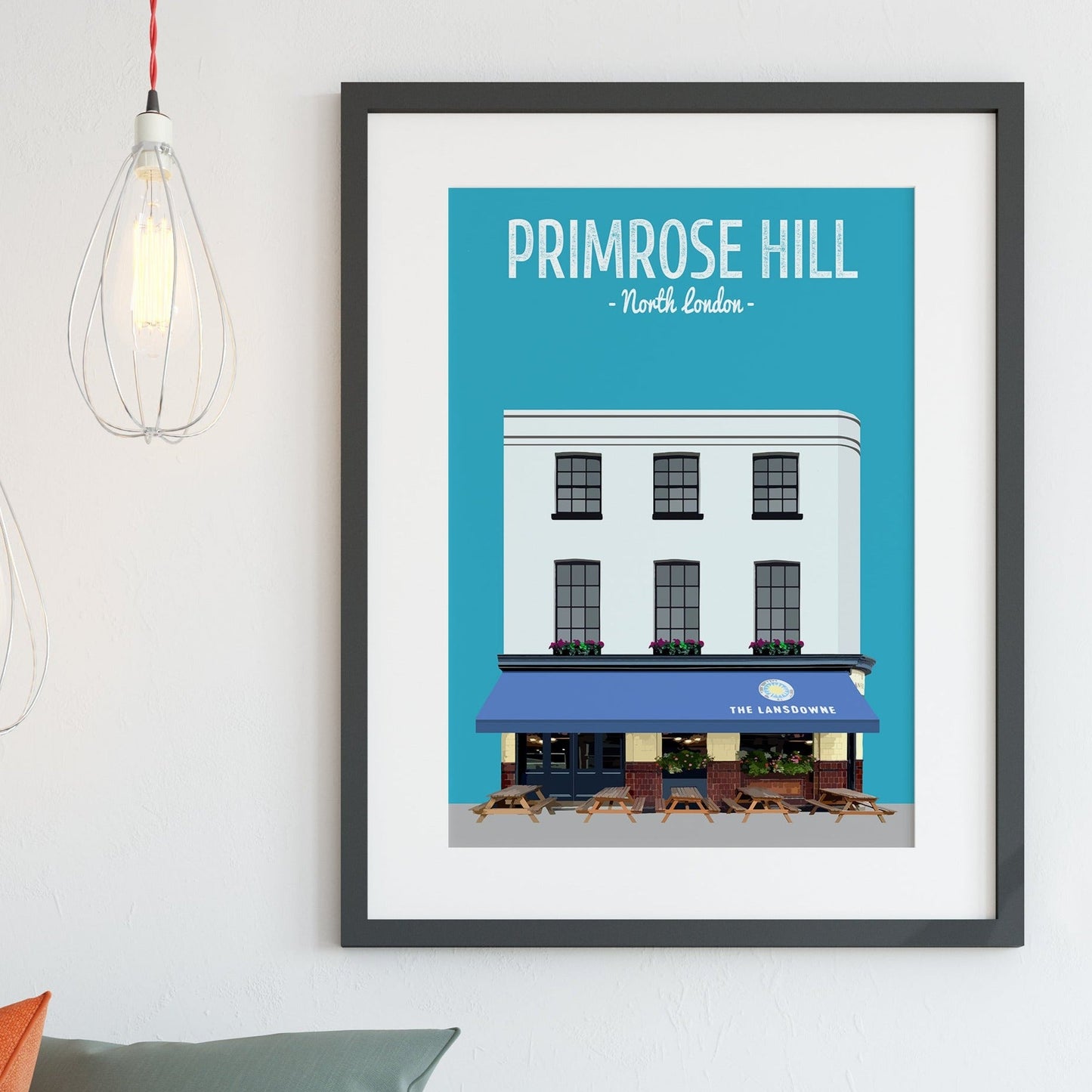 Primrose Hill print, The Lansdowne pub