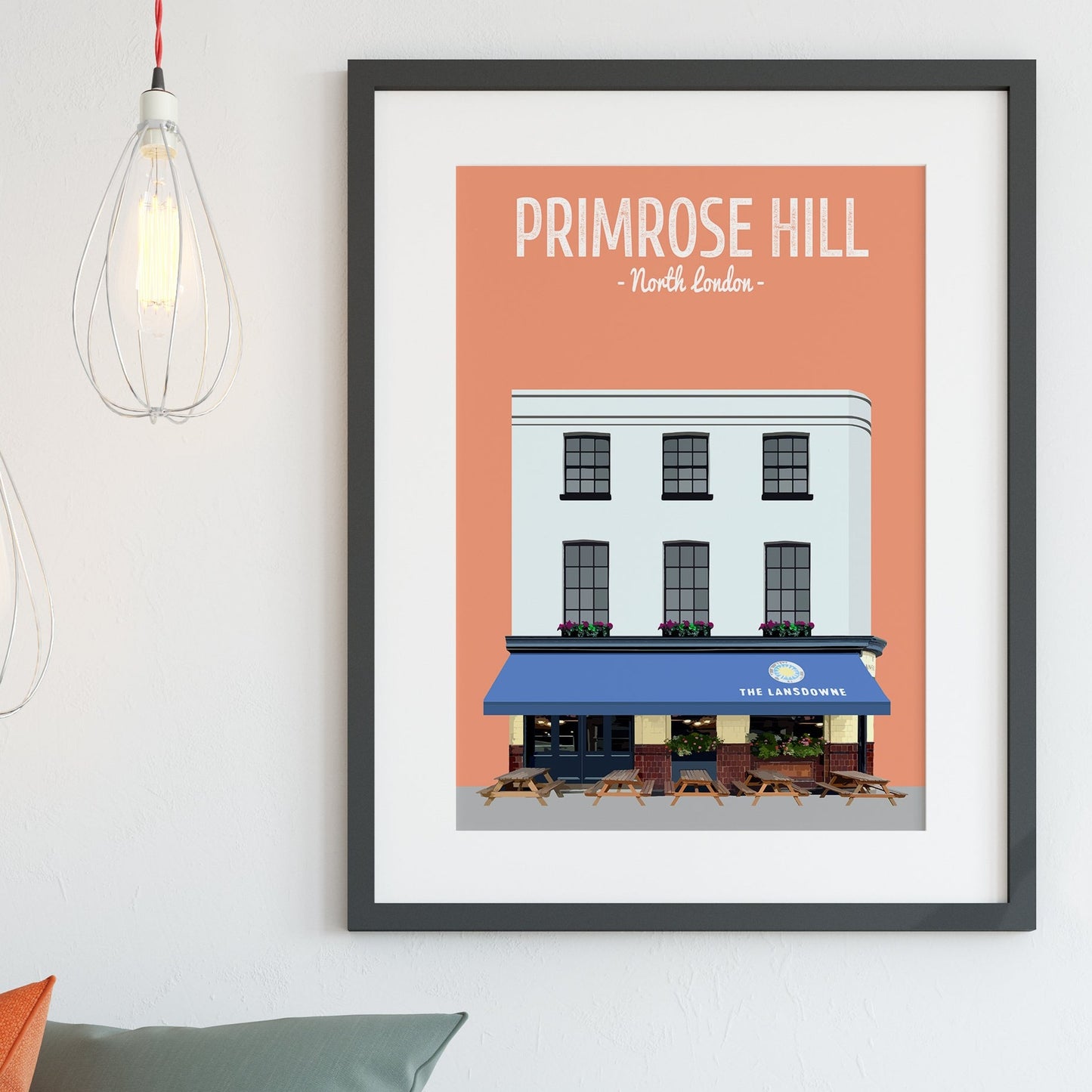 Primrose Hill print, The Lansdowne pub