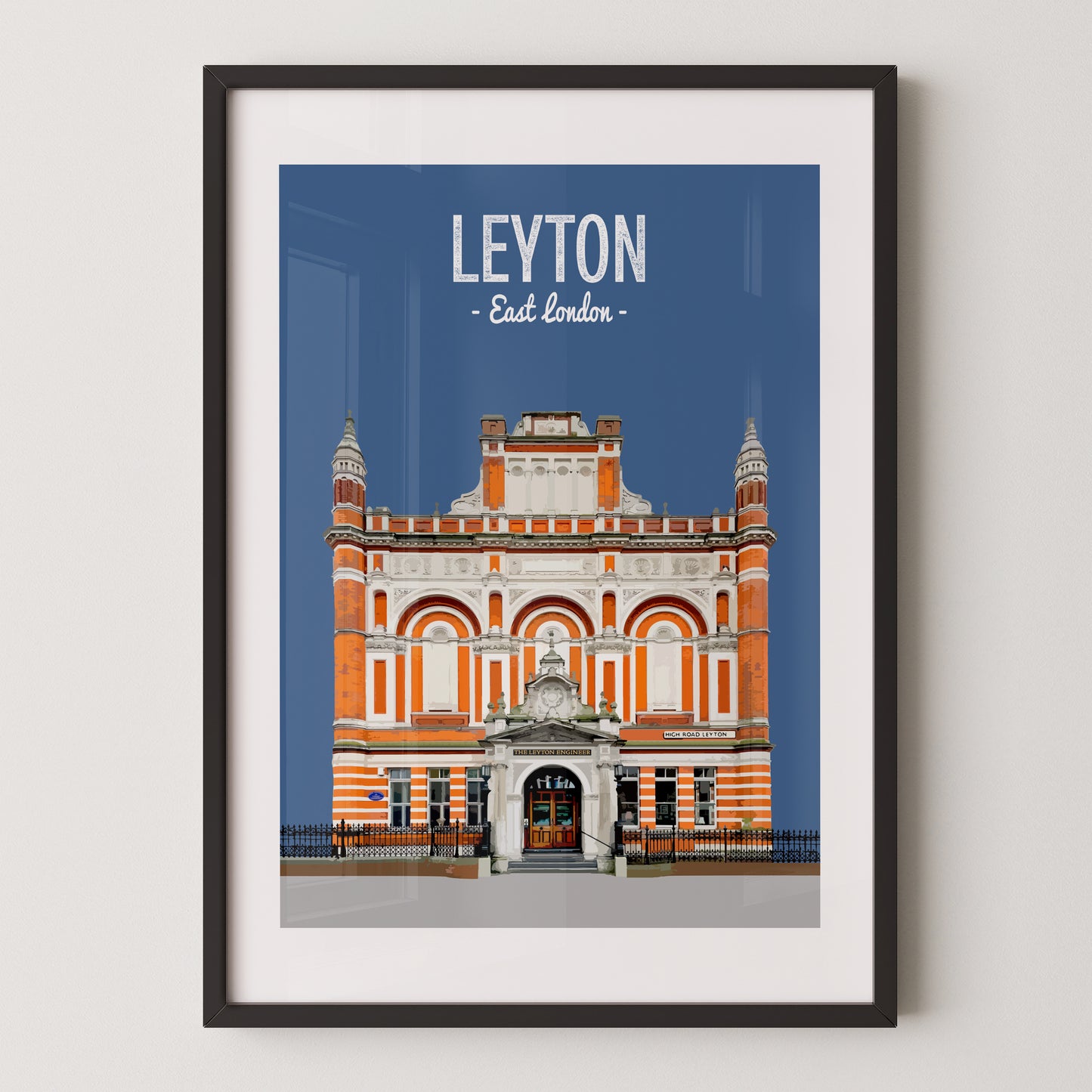 Leyton print, The Leyton Engineer pub