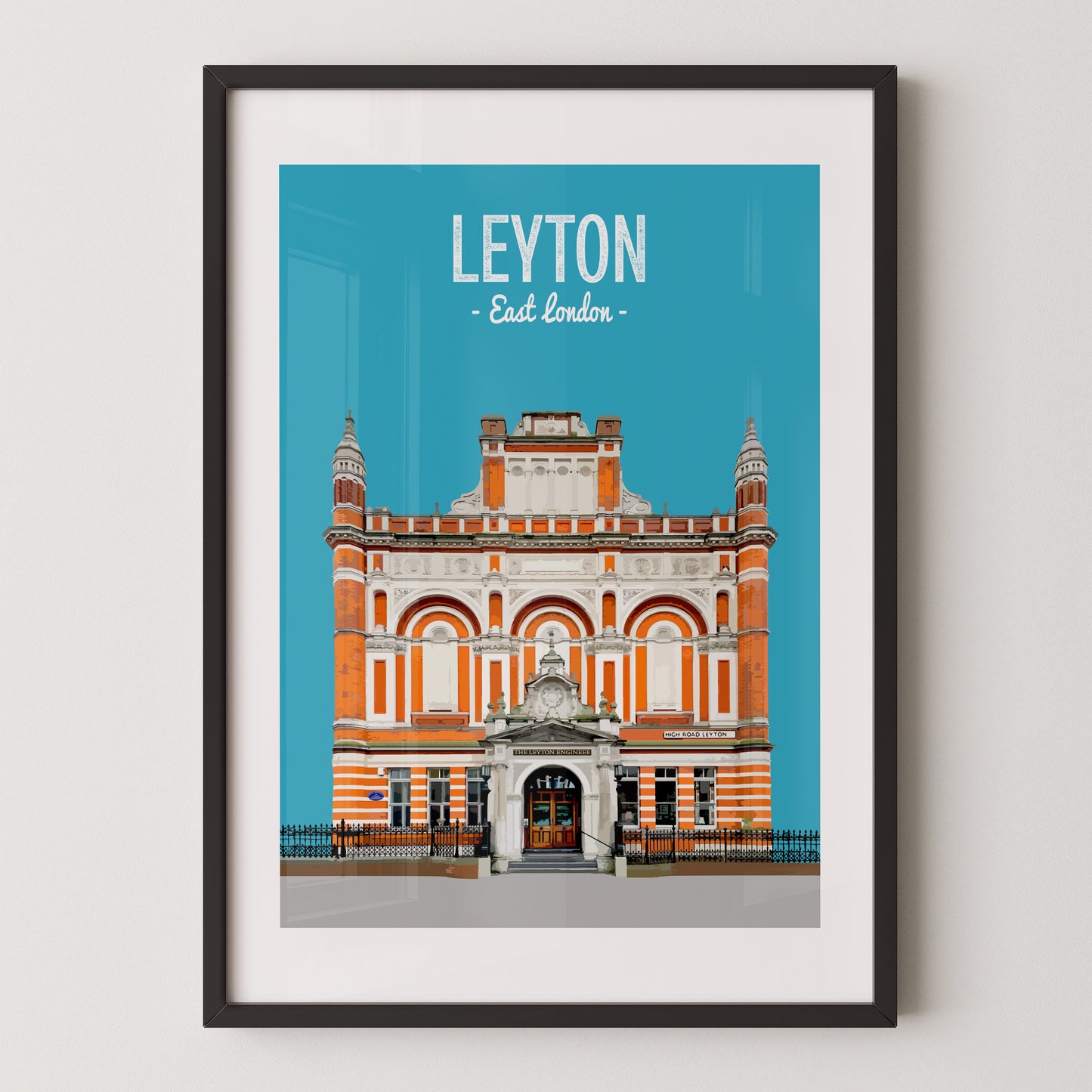 Leyton print, The Leyton Engineer pub
