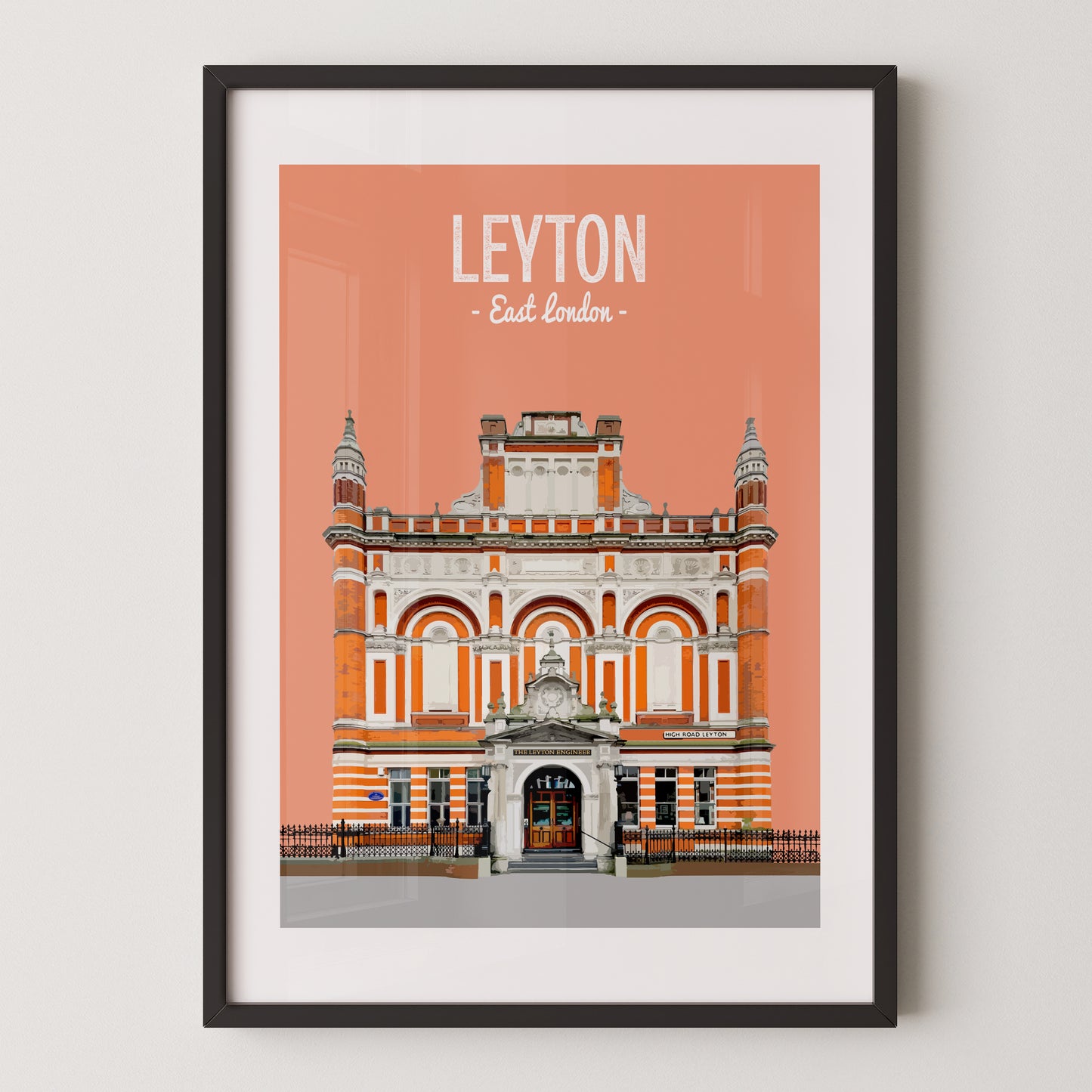 Leyton print, The Leyton Engineer pub