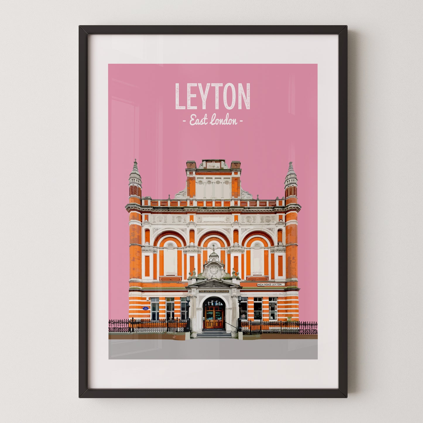 Leyton print, The Leyton Engineer pub