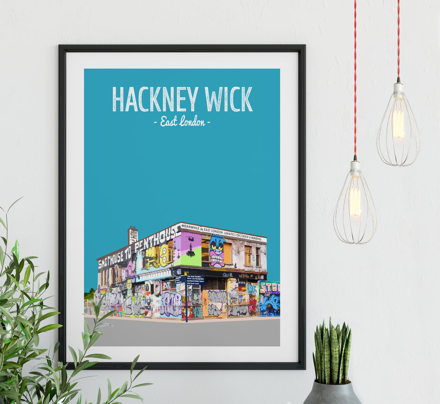 Hackney Wick print, The (abandoned) Lord Napier pub