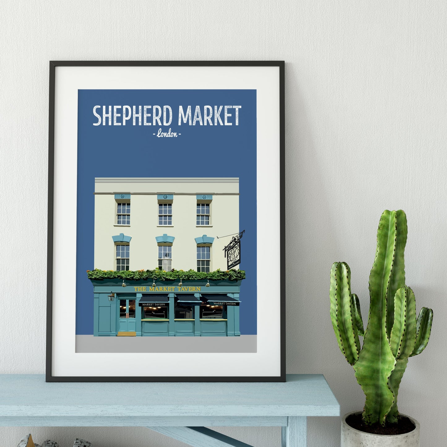 Shepherd Market print, The Market Tavern pub