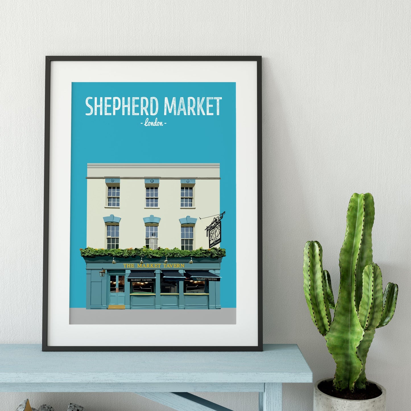 Shepherd Market print, The Market Tavern pub