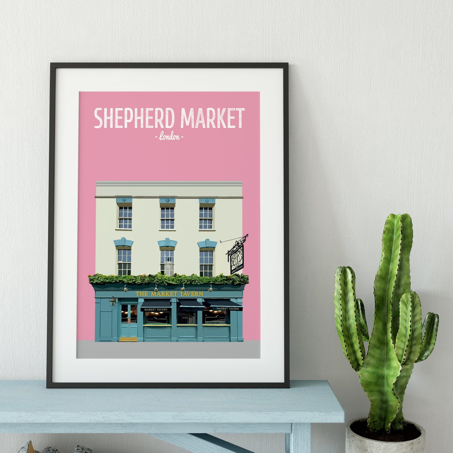 Shepherd Market print, The Market Tavern pub