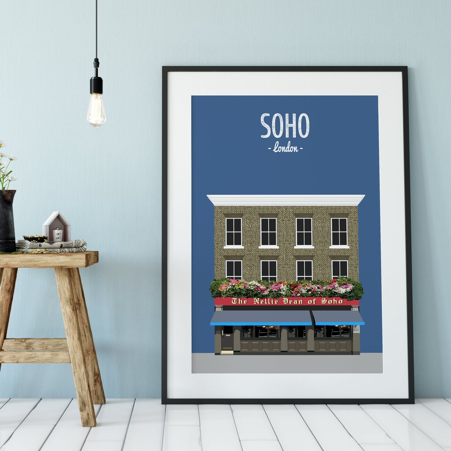 Soho print, The Nellie Dean pub