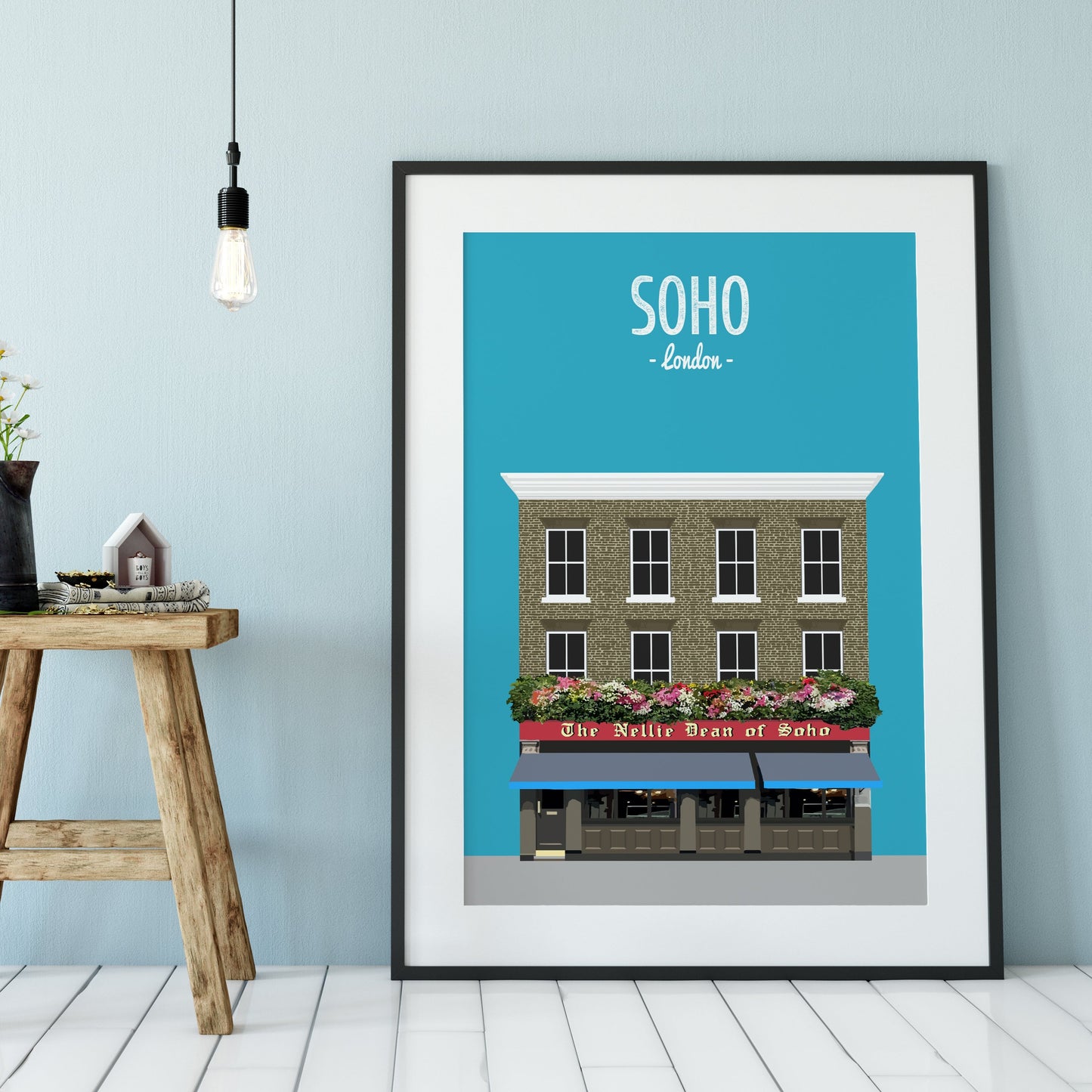 Soho print, The Nellie Dean pub