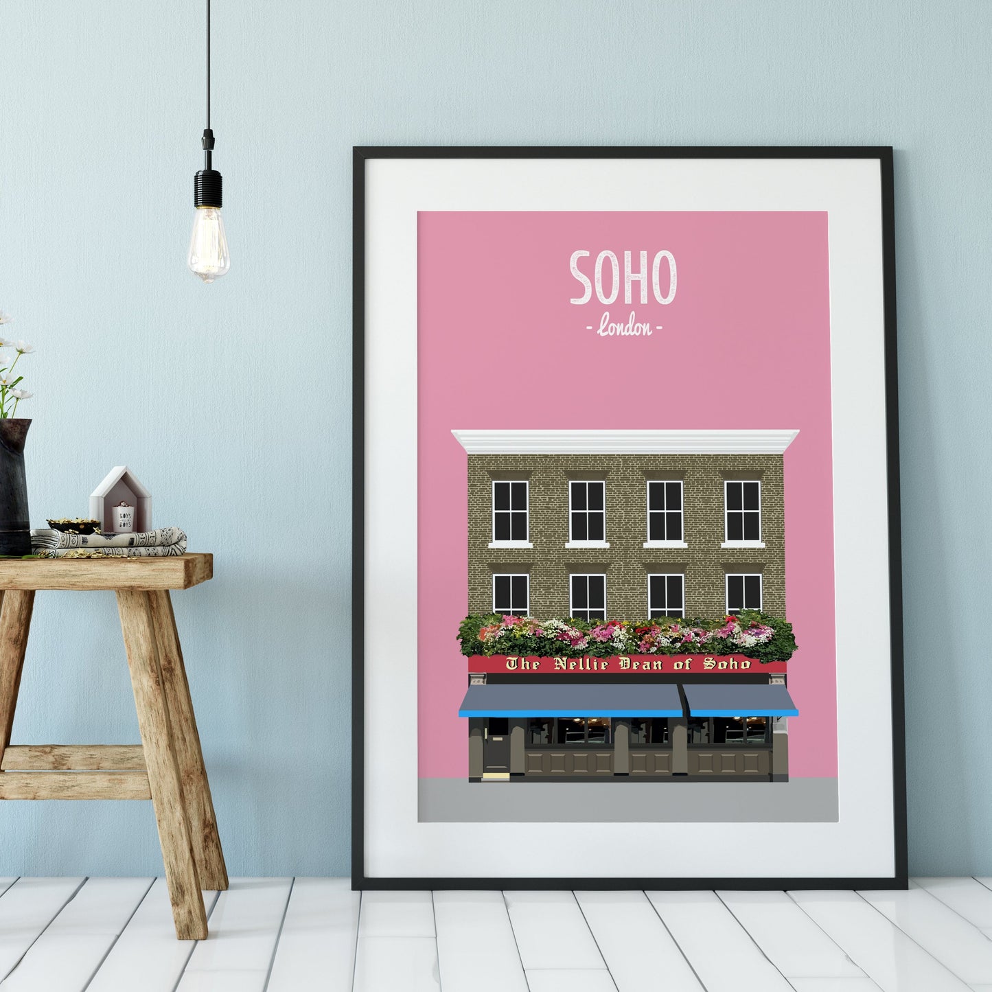 Soho print, The Nellie Dean pub